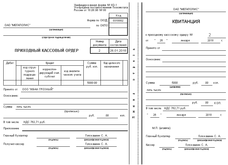 Приходный кассовый ордер (ПКО). Документ приходный кассовый ордер. 0310001 Приходный кассовый ордер. Образец приходного кассового ордера 2022.